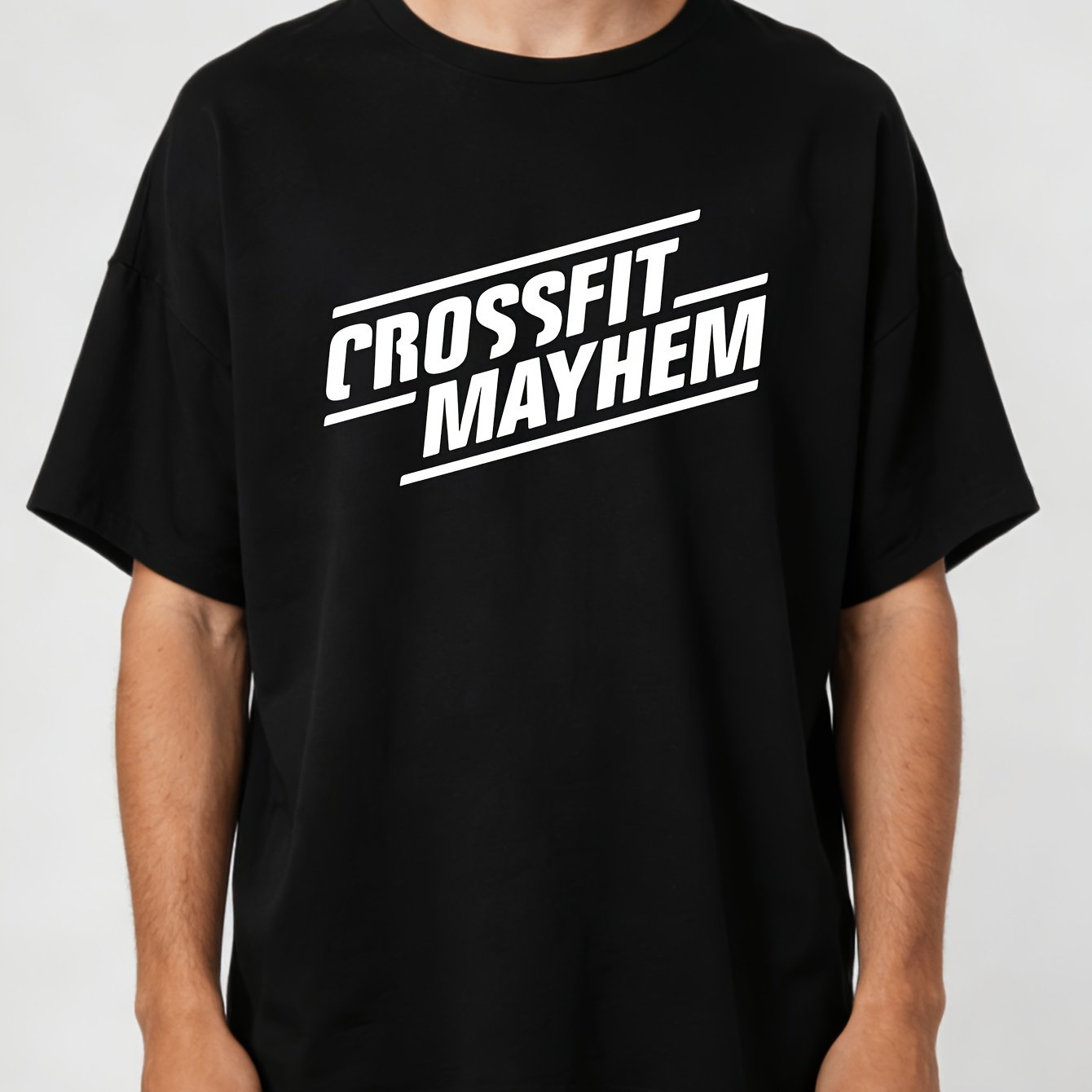 Crossfit Mayhem - Erkek Crossfit Mayhem Desenli Tişört -