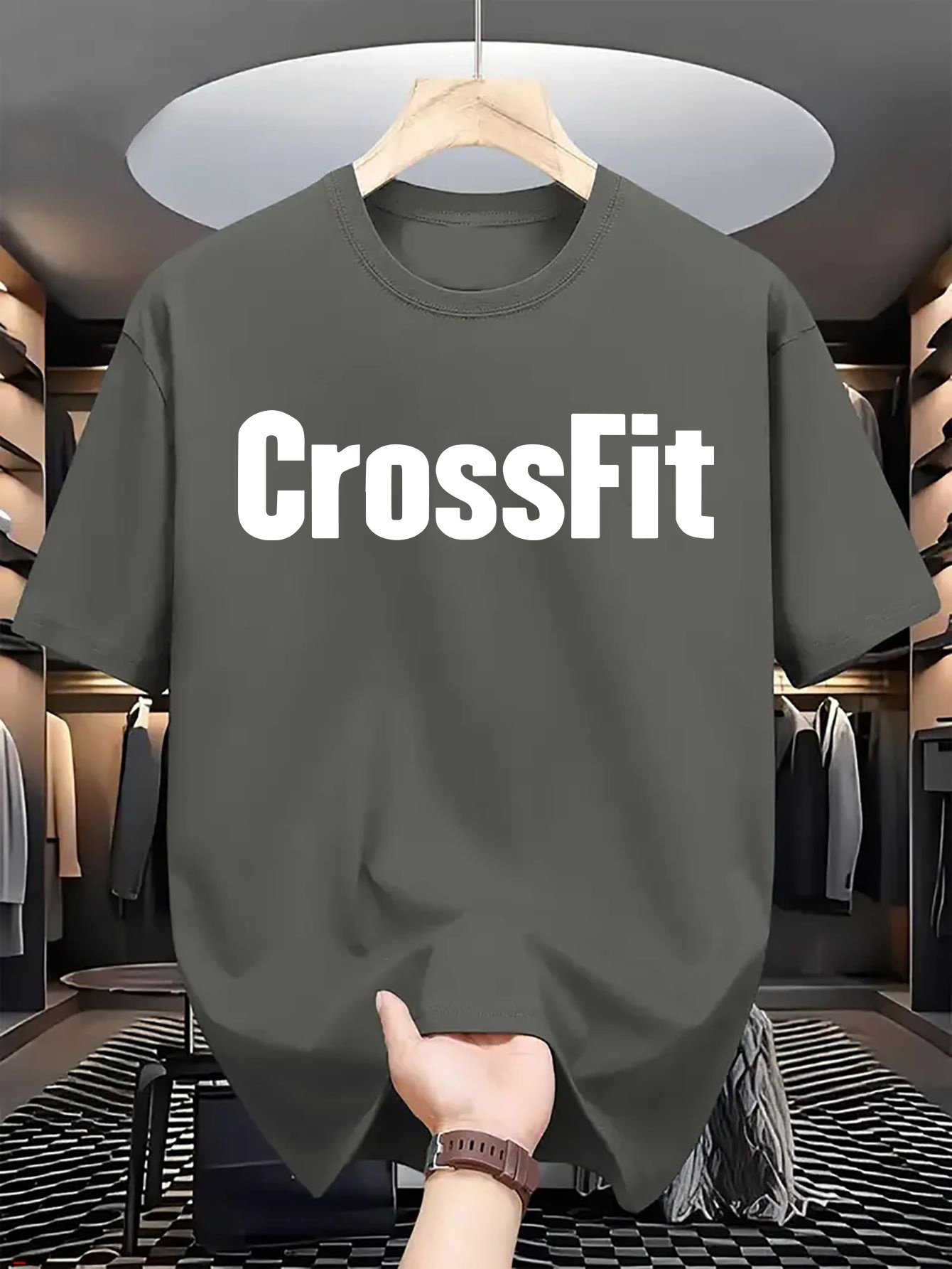 Crossfit Mayhem - Erkek Yaz %100 Pamuk Rahat Gevşek