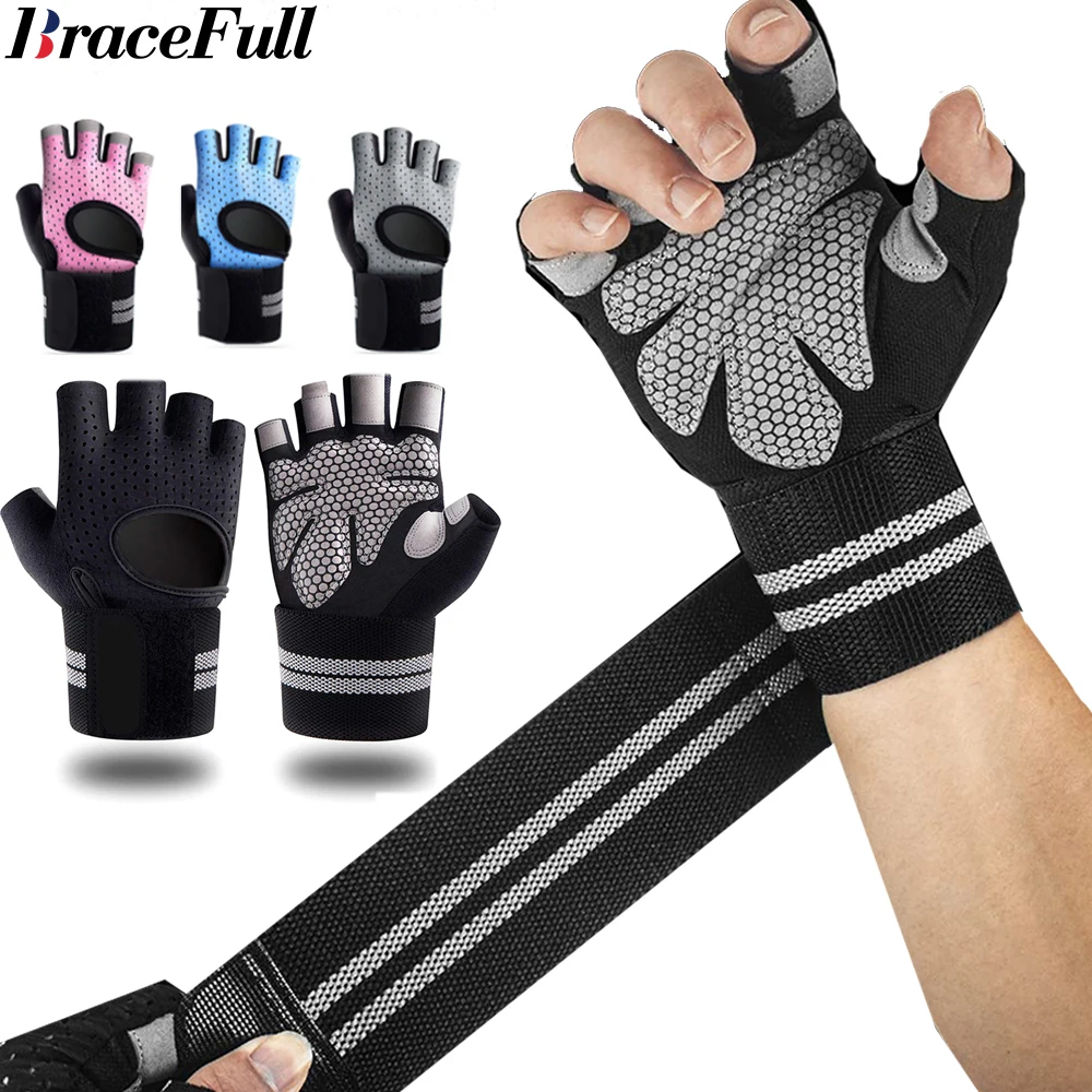 Wrist Wrap Support - 1 çift yarım parmak spor salonu